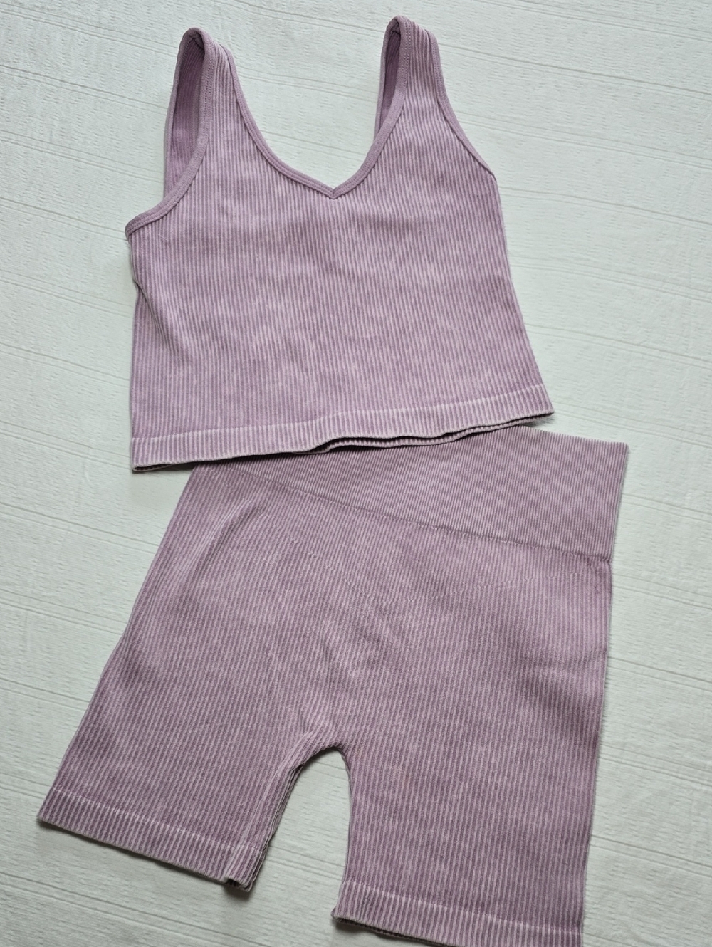 Vital Life Ribbed Seamless Activewear Set Women's Size Small